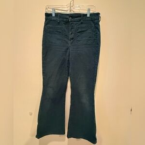 American Eagle Outfitters Dark Green Flare Pants